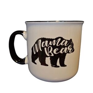 NEW Mama Bear Black & White Ceramic Coffee Mug
